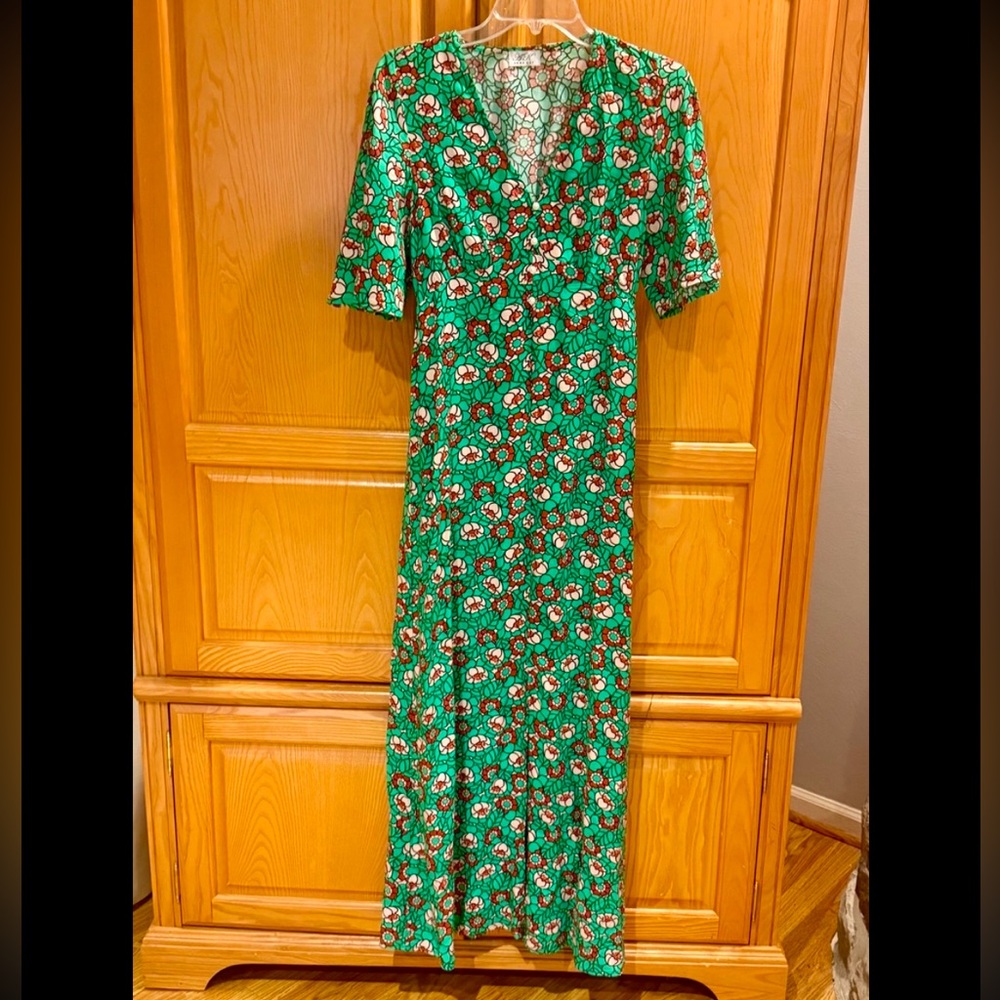 Anna Kay Floral Maxi Dress Size Medium